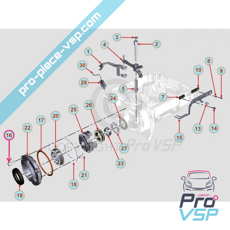 Viti portanti albero con camis