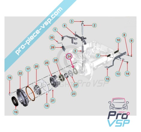 Lavadora de traço para motor Lombardini Focs Progress 502