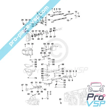 Engine control spring Lombardini Focs Progress 502