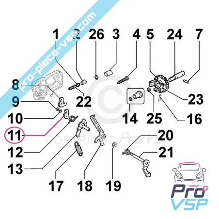 Motor lever Lombardini 15ld