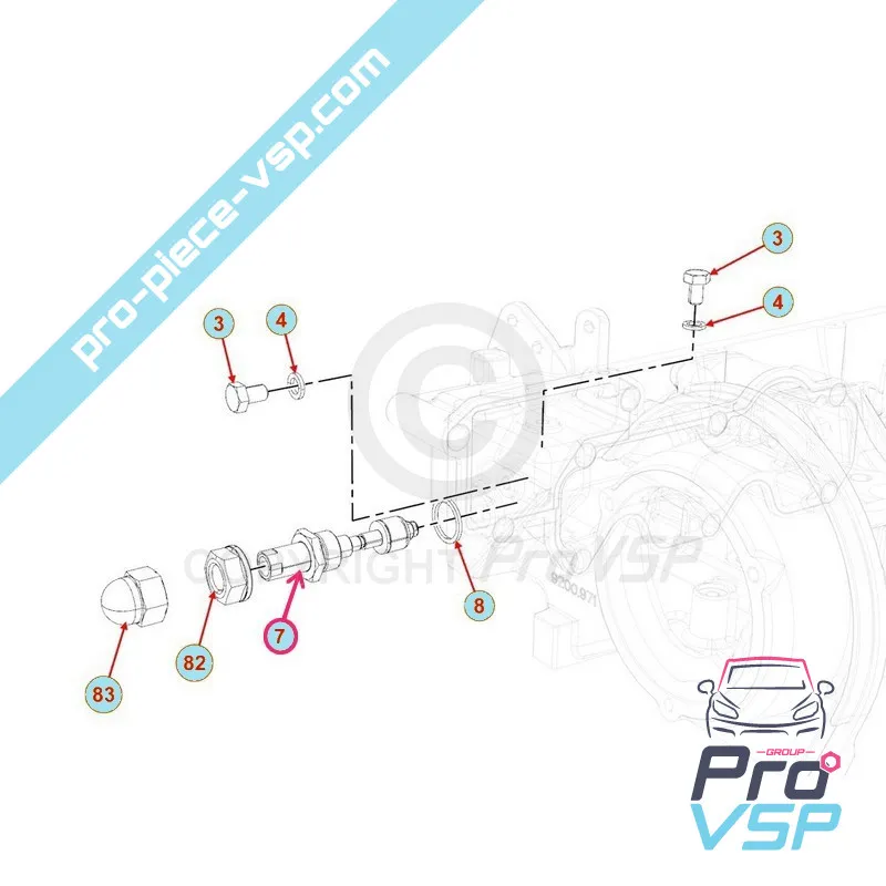 Flow adjustment screw Flow adjustment screw