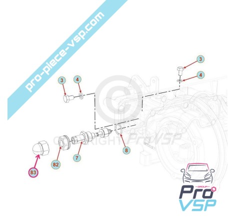 Flow adjustment screw nut