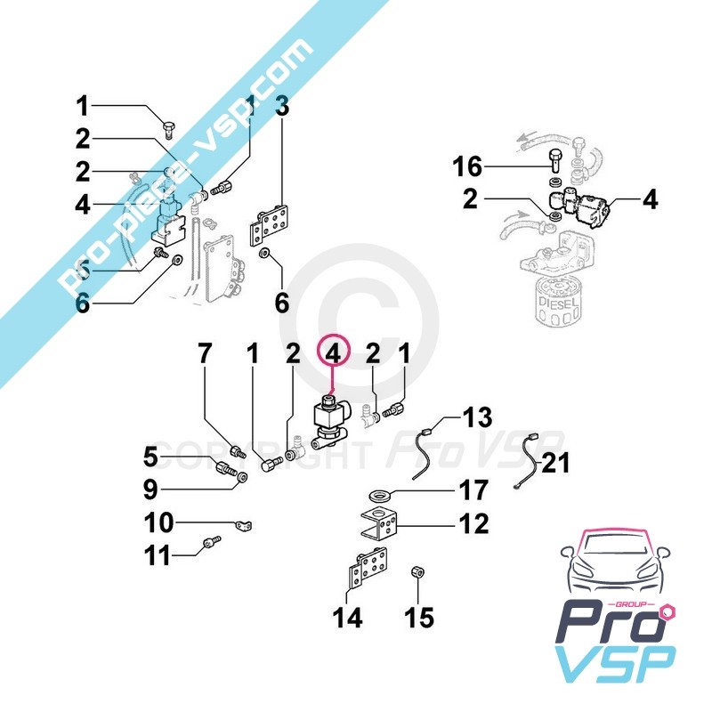 Motor stop solenoid valve