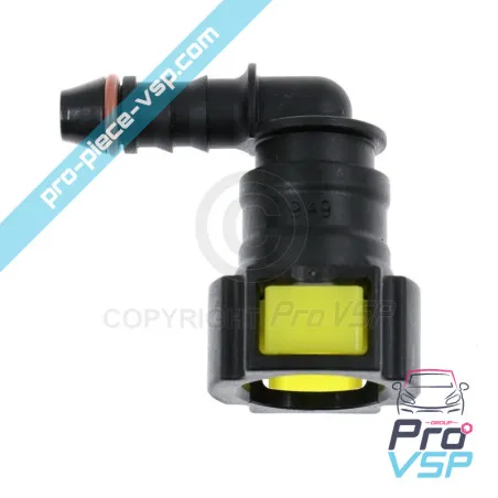 Encaixe de combustível amarelo rápido