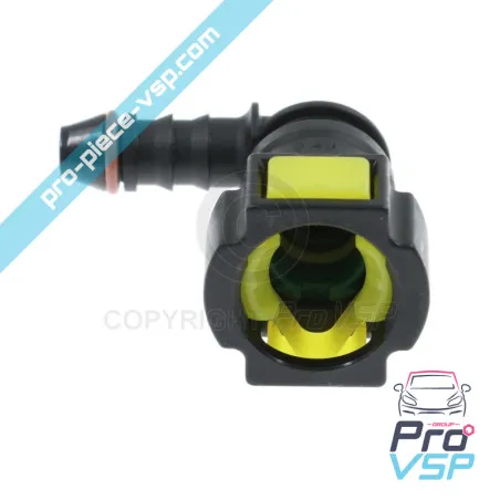 Raccord rapide jaune de carburant