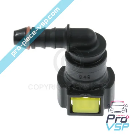 Raccord rapide jaune de carburant