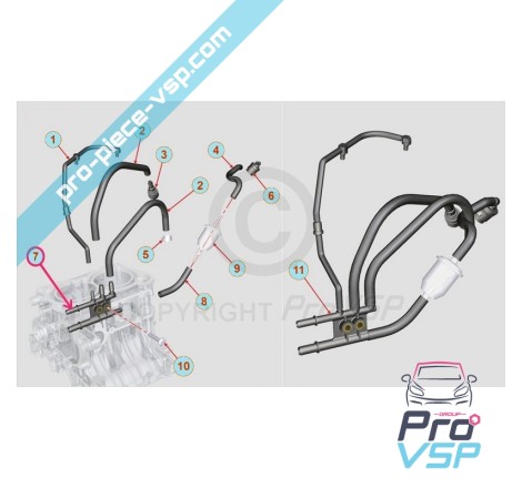 Gasoil hose fitting