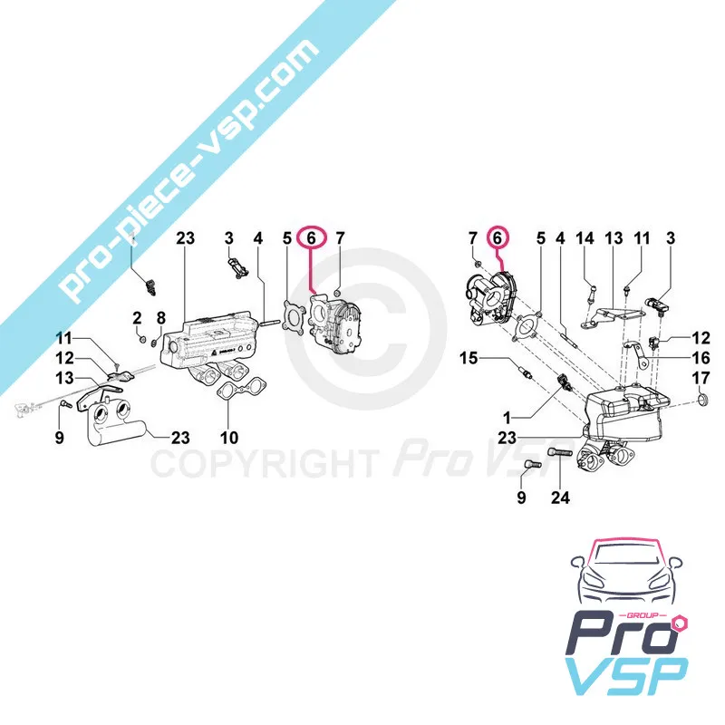Carburazione del motore Lombardini gasolio LGW523 MPI