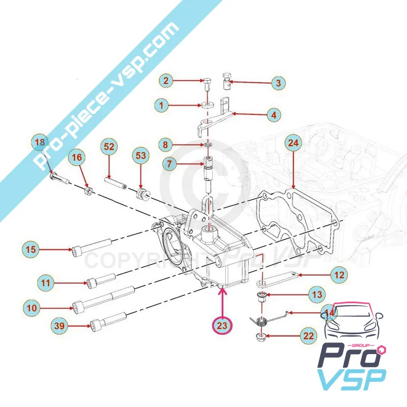 Galeria de admisie a motorului Lombardini Focs Progress 502