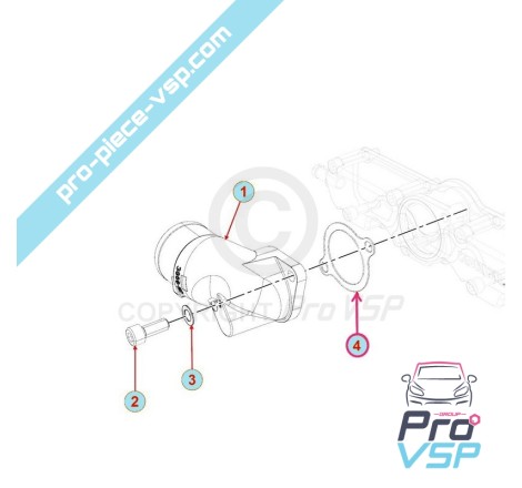 Admission elbow gasket