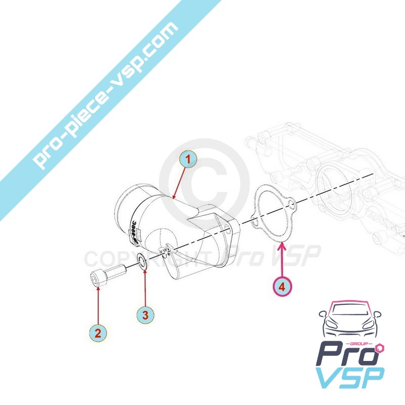 Admission elbow gasket