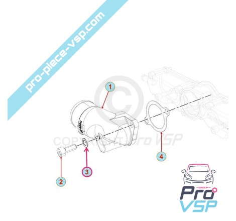 Intake elbow screw ring