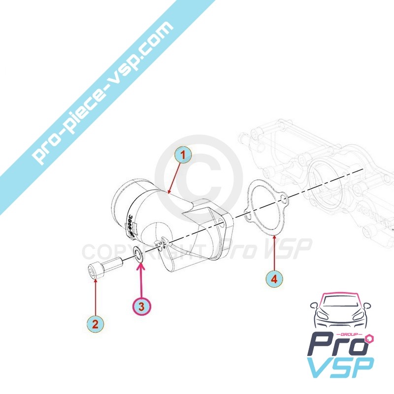 Intake elbow screw ring