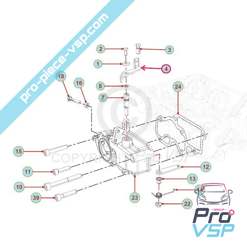 Motorbeschleunigerhebel Lombardini Focs Progress 502