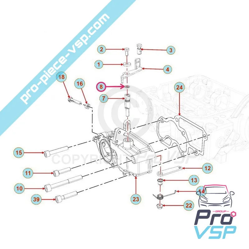 Motordrosselhebel Achsdichtung Lombardini Focs Progress 502