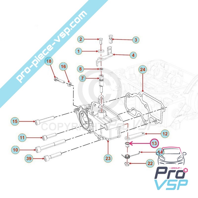 Spacer with acceleration lever