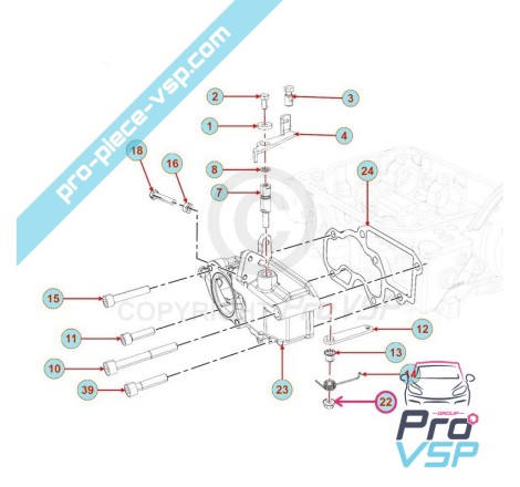 Acceleration lever nut