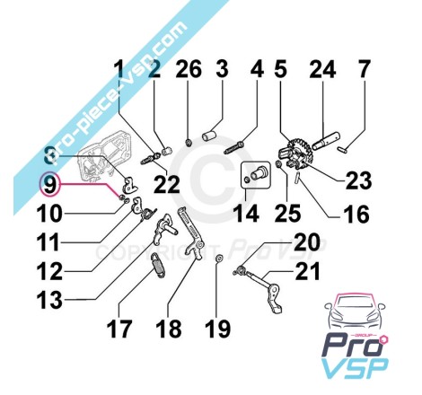 Idling screw nut