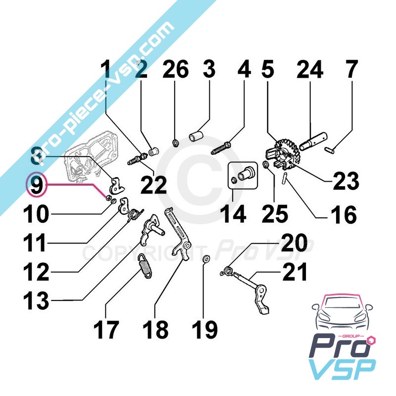 Idling screw nut