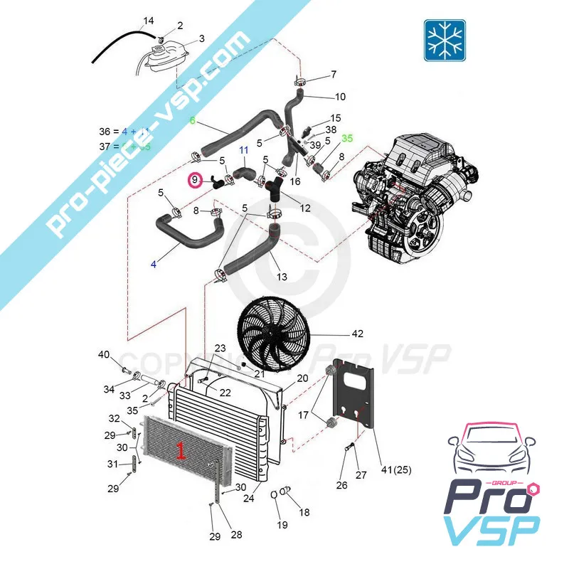 Origem da mangueira de metal para Microcar Grecav Casalini