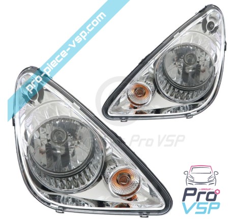 Fundo de cromo de farol para Aixam Minauto