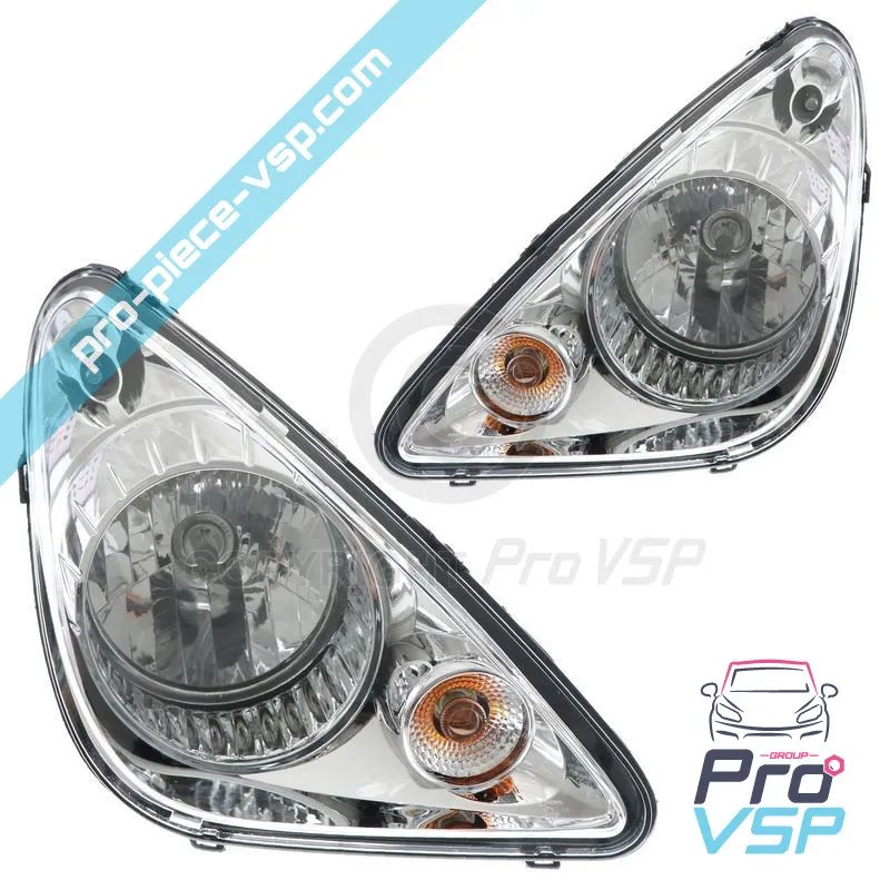 Fundo de cromo de farol para Aixam Minauto