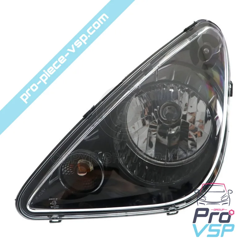 Phare gauche ( fond noir ) pour Aixam Minauto Phare gauche ( fond noir ) pour Aixam Minauto