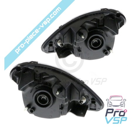 Farol de fundo preto para Aixam Minauto