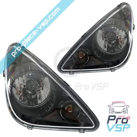 Farol de fundo preto para Aixam Minauto