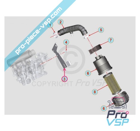 Air filter holder