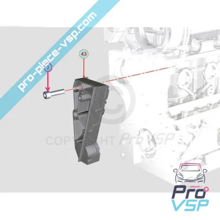 Tornillo del obturador del motor