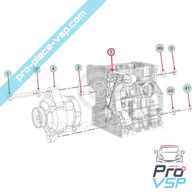 Alternator support