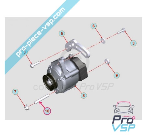 Alternator Fixing Stud