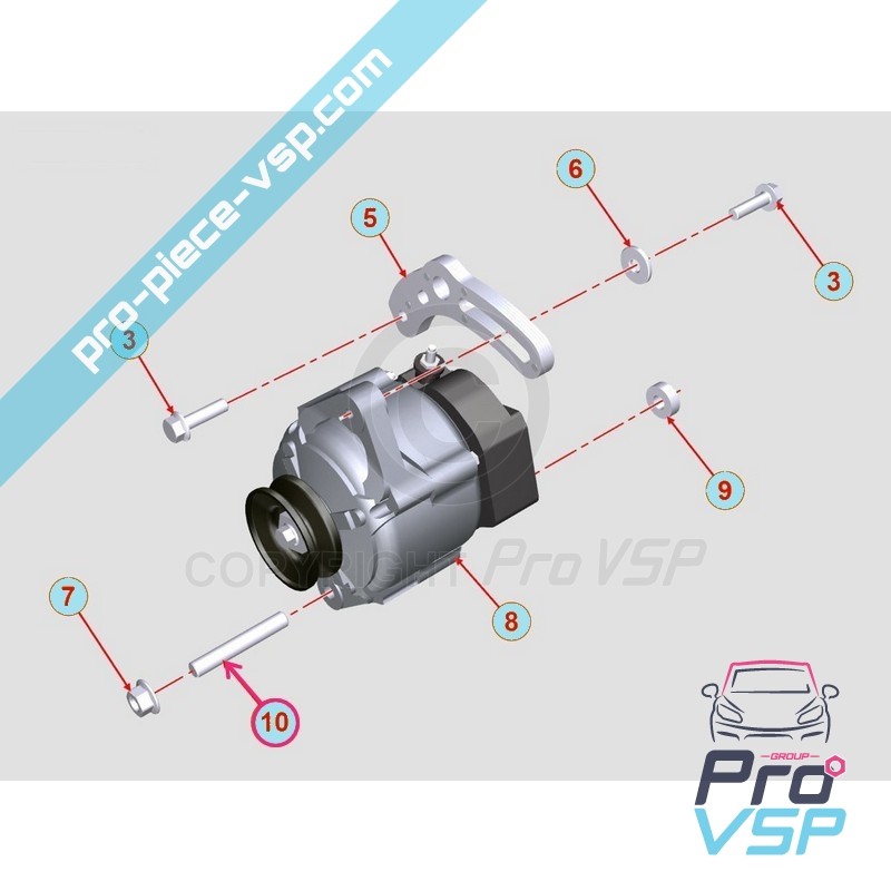 Alternator Fixing Stud