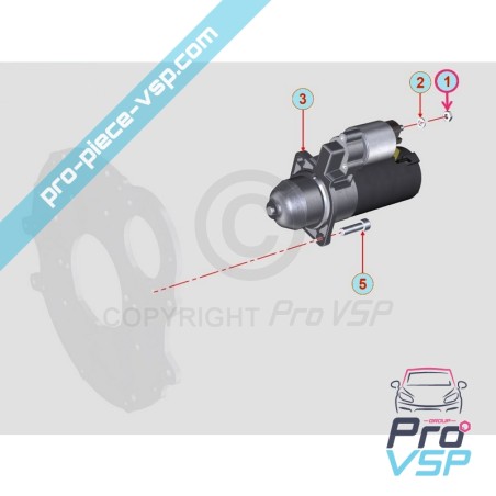 Plug + Motorstartmutter Lombardini Focs Progress 502 523