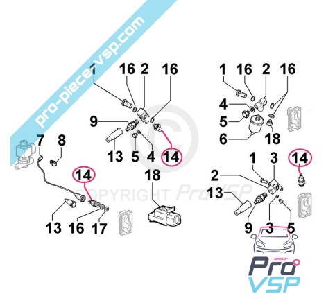 Oil pressure probe seal