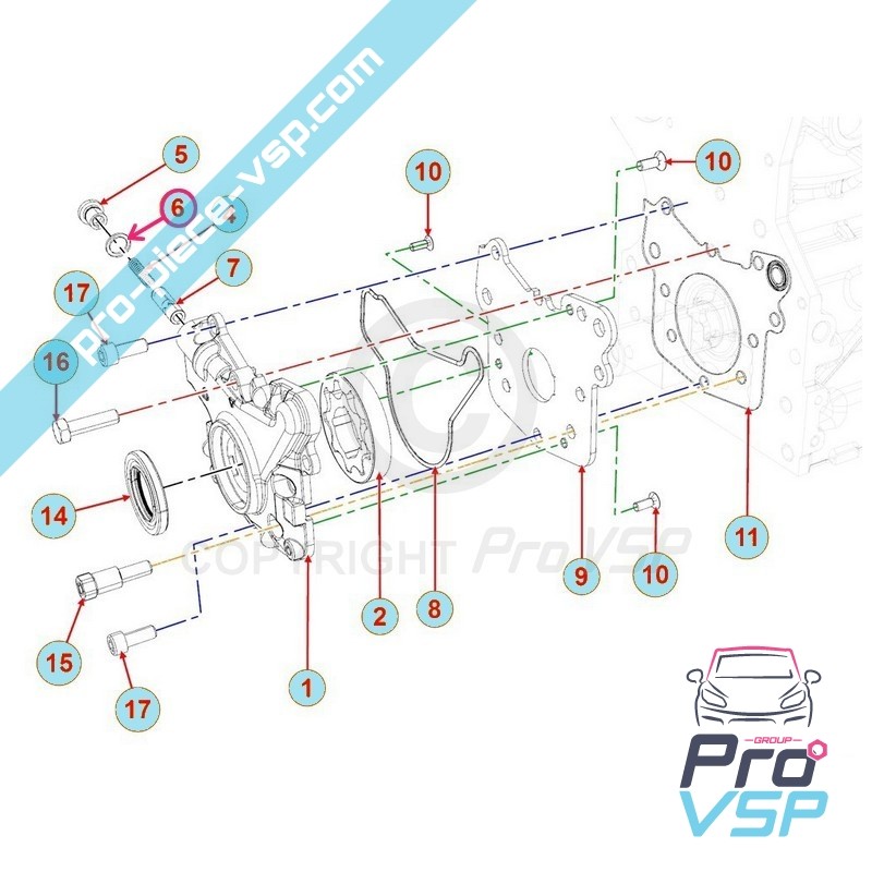 Oil pressure probe seal / 12x16x1.5 mm