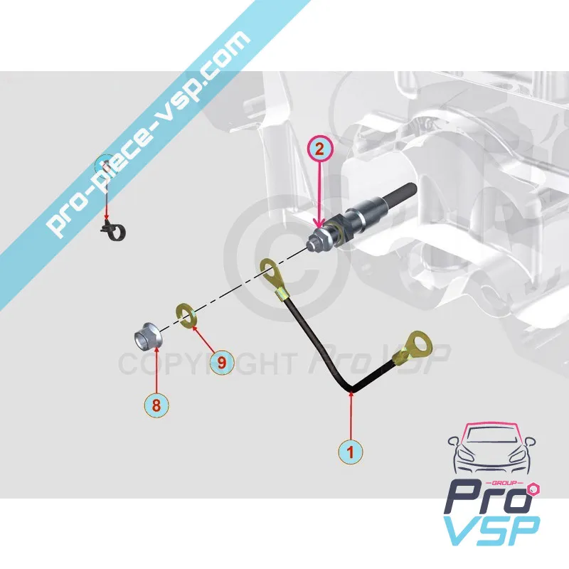 Bougie de préchauffage origine pour moteur lombardini focs et progress
