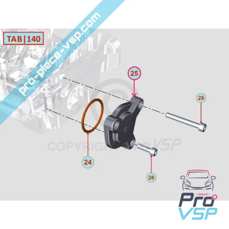 Otturatore del cavo del motore Lombardini Focs Progress 502 523