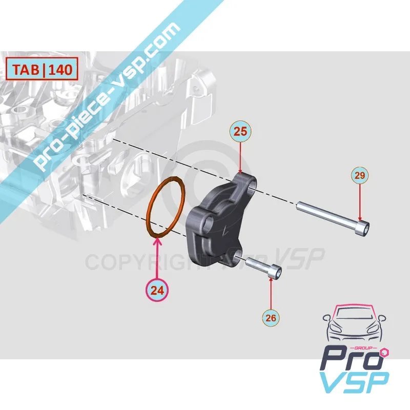 O-ring dell'albero del cavo del motore originale Lombardini Focs Progress