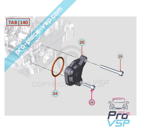 Motorkabel-Rollschraube Lombardini Focs Progress 502 523