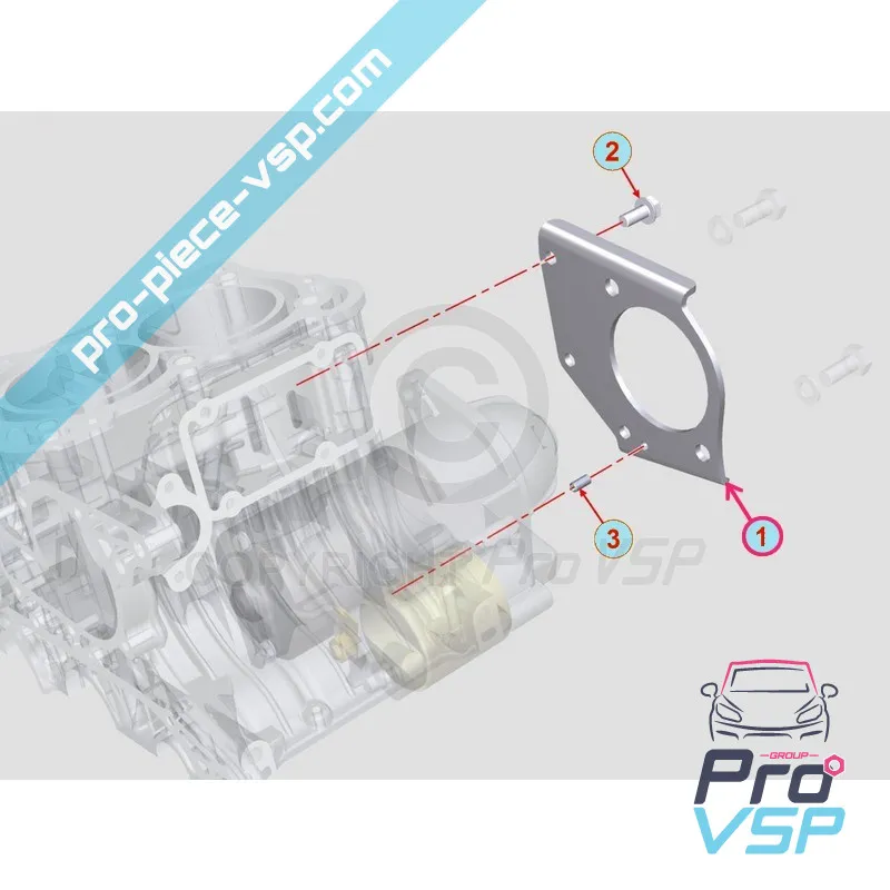 Support de démarreur pour moteur Lombardini DCI