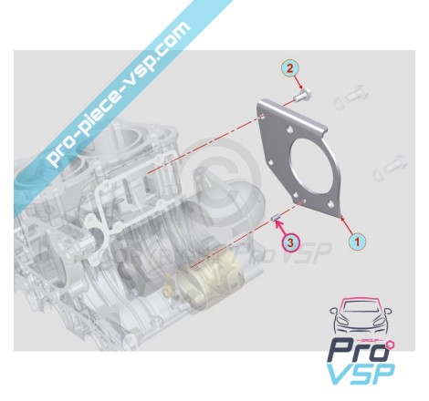 Starter support centering pin