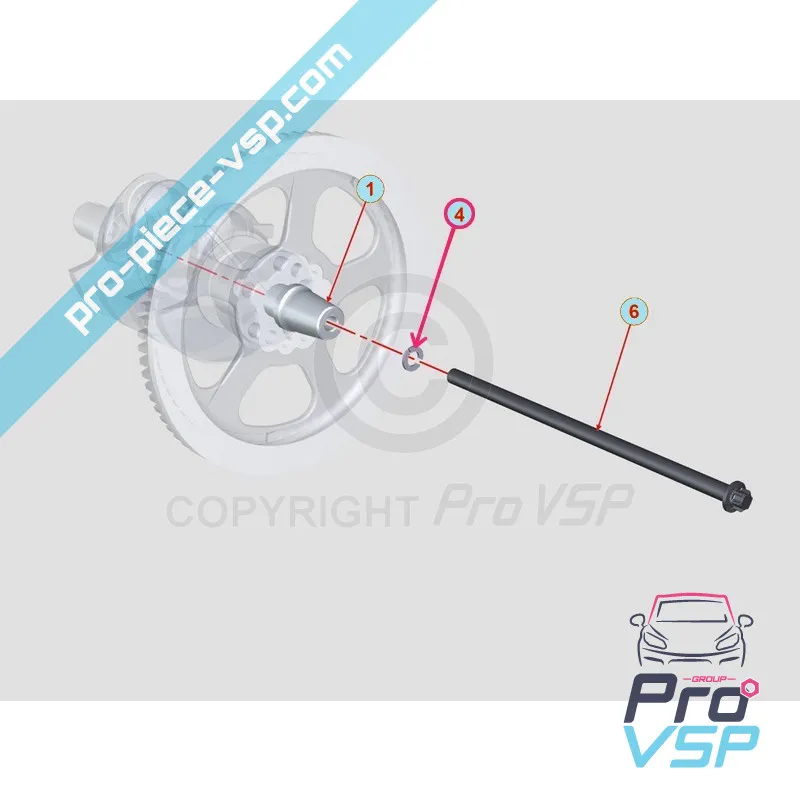 Rondelle grower fixation variateur
