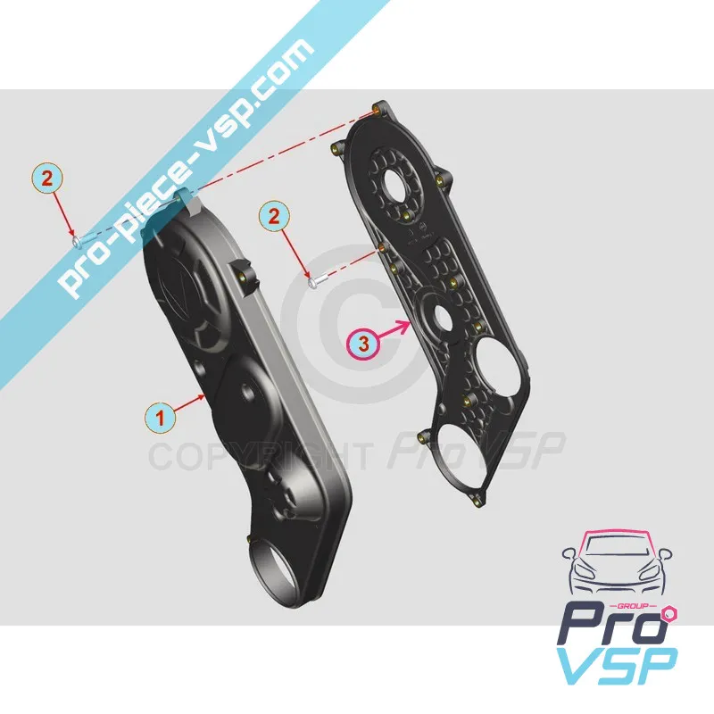 Support de carter de distribution origine pour moteur Lombardini DCI