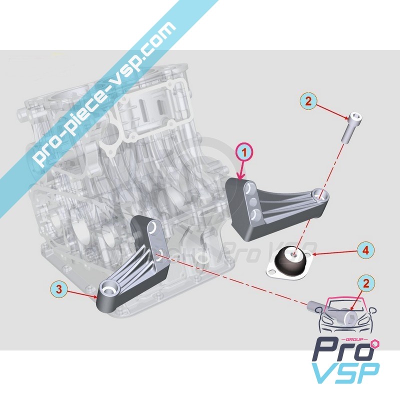 Front left engine mount