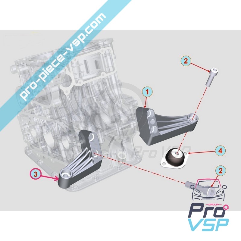 Front engine holder right