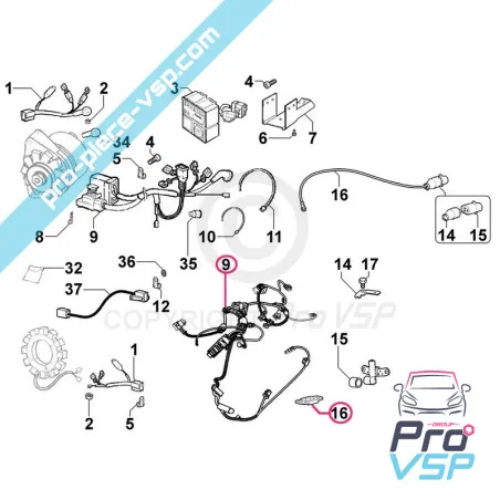 Motor electric de motor electric Lombardini Lgw 523 MPI