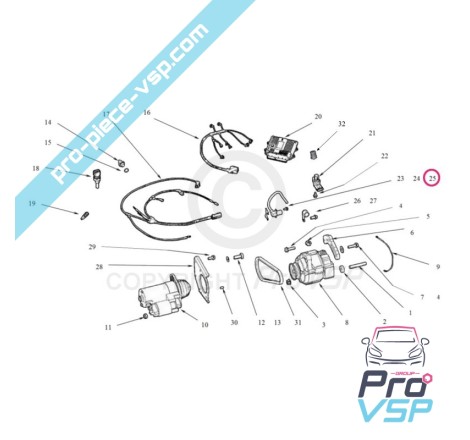 Platinum do sensor da torre do motor Lombardini DCI