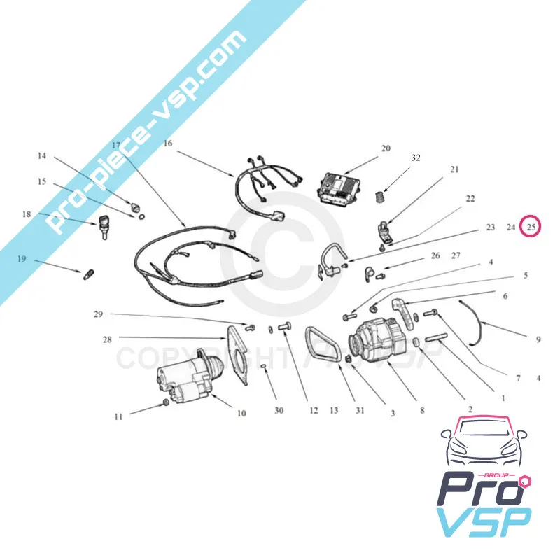 Motorturmsensor Platinum Lombardini DCI